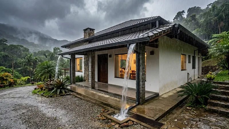 Como evitar danos causados pela chuva em imóveis da Grande Florianópolis